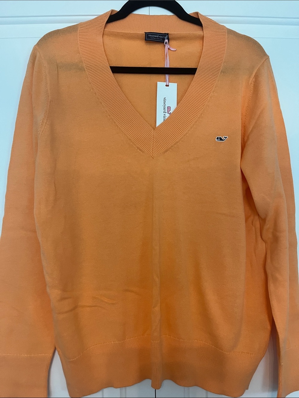 Vineyard Vines: Women's V-Neck Sweater - Melon color